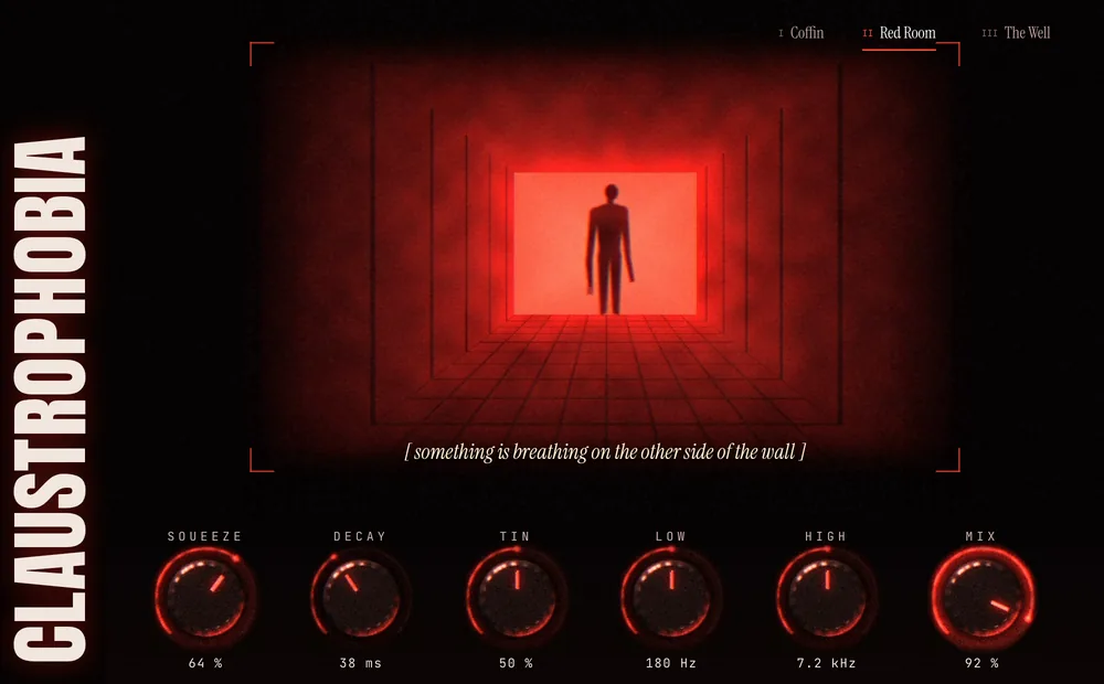 CLAUSTROPHOBIA – Plugin-Oberfläche