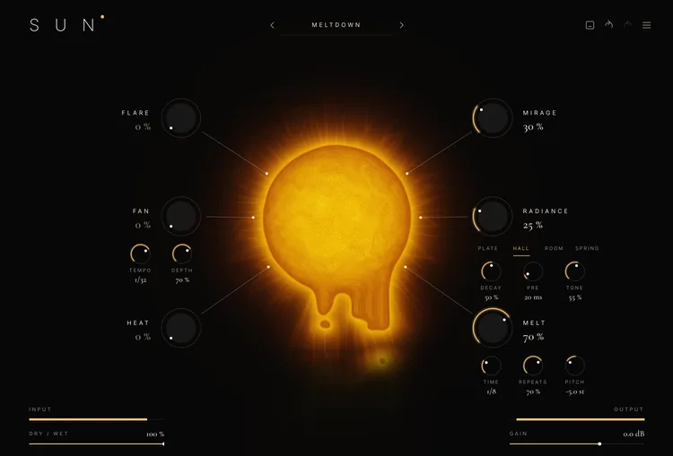 SUN mit dem Preset Meltdown