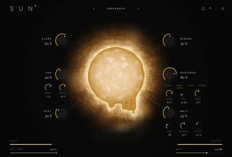 SUN – Plugin-Oberfläche